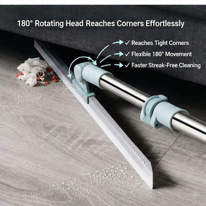 FlexiWipe – Multipurpose Wiper | Extendable-Rod |Floor Cleaner | 180° Head