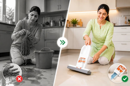 Mini Foldable Kitchen Mop – Compact, Lightweight & Easy-to-Use Floor Cleaner |