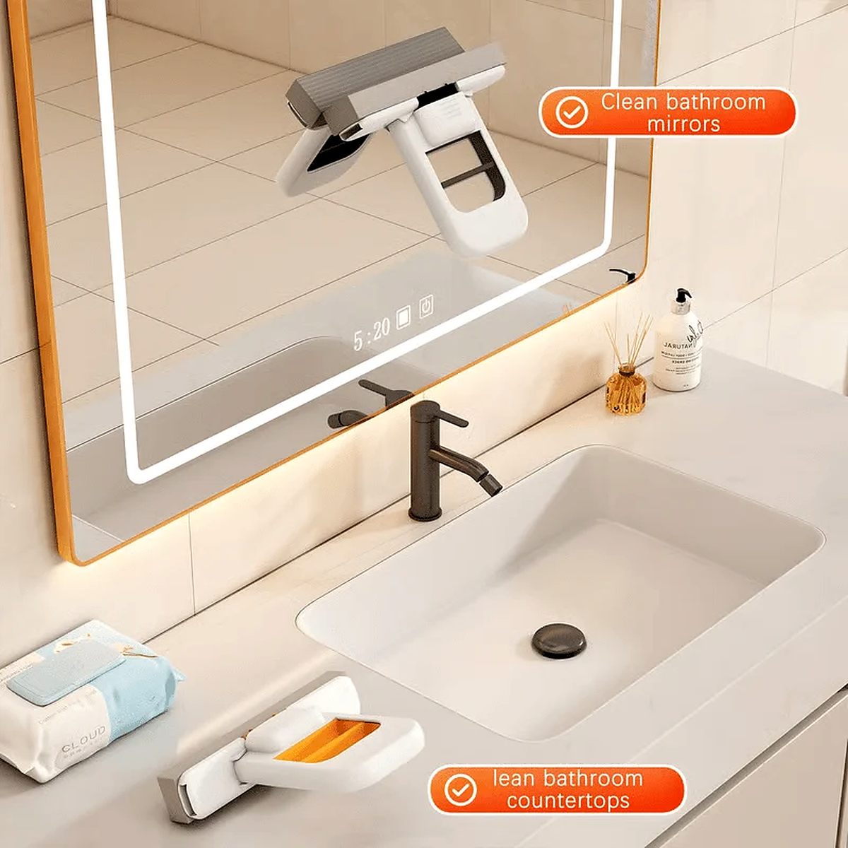 Mini Foldable Kitchen Mop – Compact, Lightweight & Easy-to-Use Floor Cleaner |