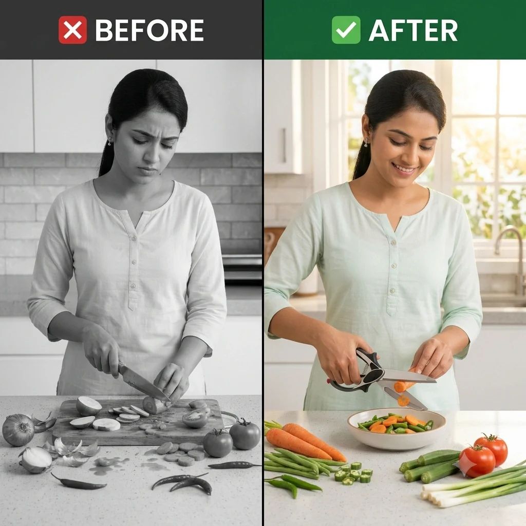 Smart Cutter All-in-One Kitchen Knife | One Tool, Multiple Uses | Sharp Stainless Steel Blade