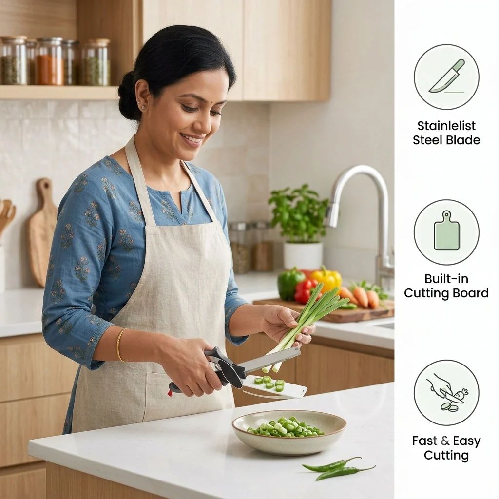 Smart Cutter All-in-One Kitchen Knife | One Tool, Multiple Uses | Sharp Stainless Steel Blade